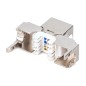 DIGITUS MODULO KEYSTONE CORPO COMPATTO CAT 6A, SCHERMATO, CONNESSIONE DI MONTAGGIO SENZA ATTREZZI