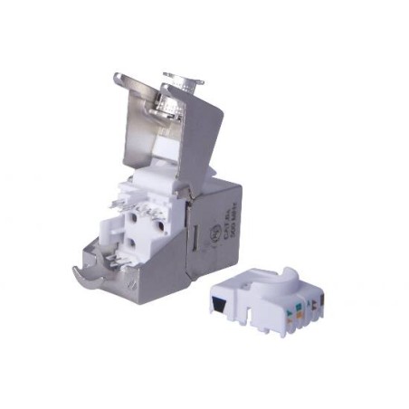 INSERTO JACK SCHERMATO RJ45 CATEGORIA 6A TOOLFREE