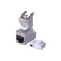 INSERTO JACK SCHERMATO RJ45 CATEGORIA 6A TOOLFREE