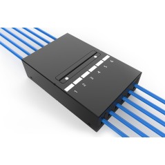 DIGITUS SCATOLA PER PUNTI DI CONSOLIDAMENTO, MODULI KEYSTONE A 6 PORTE CON GESTIONE INTELLIGENTE DEI CAVI