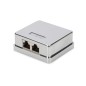 SCATOLA A MURO CAT 6A CON 2 PORTE RJ45