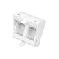 PANNELLO FRONTALE, 2 PORTE, 45 X 45 MM, ANGOLATO, PER TELAIO DN-93802-5-SH