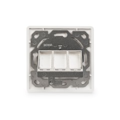 DIGITUS SCATOLA DI DERIVAZIONE VUOTA PER MODULO KEYSTONE, TELAIO 80 X 80 MM + PIASTRA CENTRALE 50 X 50 MM