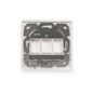 DIGITUS SCATOLA DI DERIVAZIONE VUOTA PER MODULO KEYSTONE, TELAIO 80 X 80 MM + PIASTRA CENTRALE 50 X 50 MM