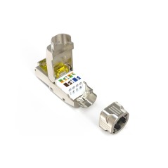 DIGITUS CONNETTORE DI CAMPO CAT 8.1, SCHERMATO, CONNESSIONE DI MONTAGGIO SENZA ATTREZZI