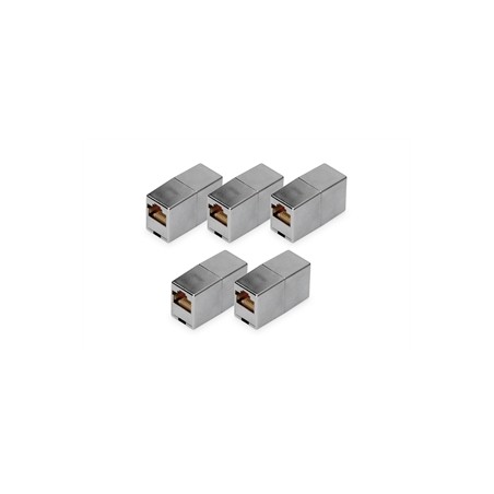 ACCOPPIAMENTO MODULARE RJ45 CAT 5E, CLASSE D - 5 PEZZI