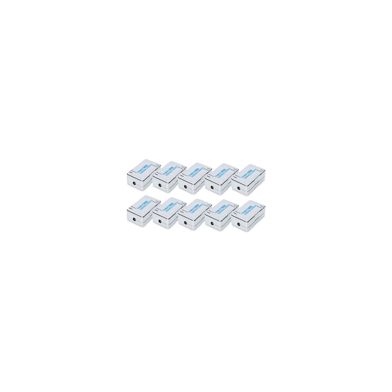 MODULO DI COLLEGAMENTO CAT 6 PER CAVO CON DOPPINI - 10 PEZZI