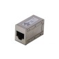 ADATTATORE PASSANTE CON 2 CONNETTORI RJ45 - 8P8C SCHERMATO FEMMINA/FEMMINA CAT.6A