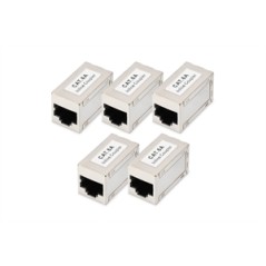 ACCOPPIAMENTO MODULARE CAT 6A, SCHERMATO - 5 PEZZO