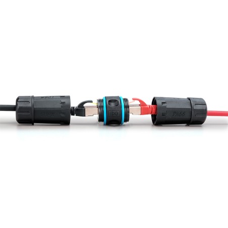 DIGITUS COLLEGAMENTO ESTERNO CAT 6A, CLASSE DI PROTEZIONE IP68, COLLEGAMENTO DA RJ45 A RJ45