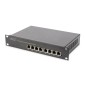 DIGITUS SWITCH GIGABIT ETHERNET POE, 8 PORTE POE+, 10", BUDGET POE FINO A 80 W