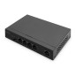 DIGITUS SWITCH 4 PORTE GIGABIT POE UNMANAGED, 1 UPLINK