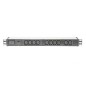 MULTIPRESA 10 PRESE FEMMINA IEC C13 1 UNITA' 19" PER ARMADI RACK MULTIPRESA 10 PRESE FEMMINA IEC C13 1 UNITA' 19" PER ARMADI RACK