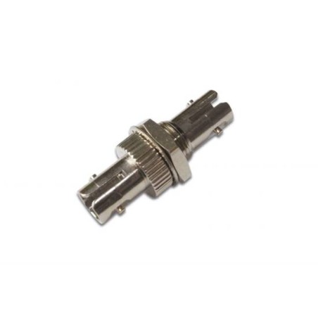 ADATTATORE PER FIBRA OTTICA CON CONNETTORI ST-ST SIMPLEX FEMMINA/FEMMINA