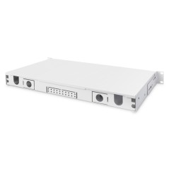 BOX FIBRA OTTICA 1U INSTALLAZIONE RAPIDA SENZA PANNELLO FRONTALE VITI INCLUSE GRIGIO RAL7035 DIGITUS