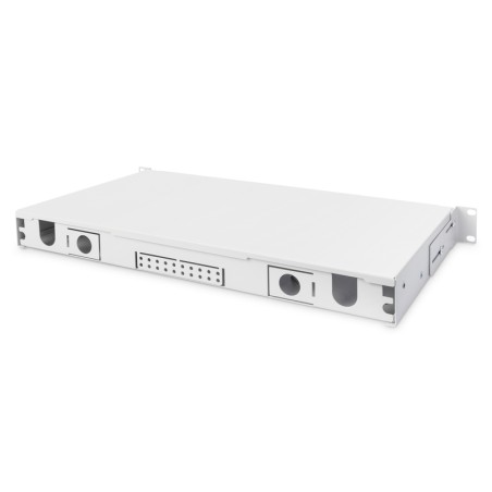 BOX FIBRA OTTICA 1U INSTALLAZIONE RAPIDA SENZA PANNELLO FRONTALE VITI INCLUSE GRIGIO RAL7035 DIGITUS