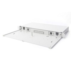 BOX FIBRA OTTICA 1U INSTALLAZIONE RAPIDA SENZA PANNELLO FRONTALE VITI INCLUSE GRIGIO RAL7035 DIGITUS
