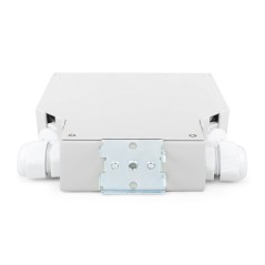 SCATOLA PER GUIDA TOP-HAT IN FIBRA OTTICA, OS2, EQUIPAGGIATA, CON ADATTATORE SC E PIGTAIL