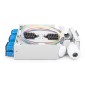 SCATOLA PER GUIDA TOP-HAT IN FIBRA OTTICA, OS2, EQUIPAGGIATA, CON ADATTATORE SC E PIGTAIL