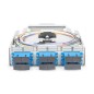 SCATOLA PER GUIDA TOP-HAT IN FIBRA OTTICA, OS2, EQUIPAGGIATA, CON ADATTATORE SC E PIGTAIL