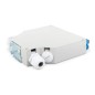 SCATOLA PER GUIDA TOP-HAT IN FIBRA OTTICA, OS2, EQUIPAGGIATA, CON ADATTATORE SC E PIGTAIL
