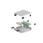 UNIBOX FIBRA OTTICA PER MONTAGGIO A PARETE 280 X 320 X 54 MM, GRIGIO (RAL 7035) DIGITUS
