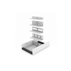 UNIBOX FIBRA OTTICA PER MONTAGGIO A PARETE 265 X 150 X 55 MM, GRIGIO (RAL 7035) DIGITUS
