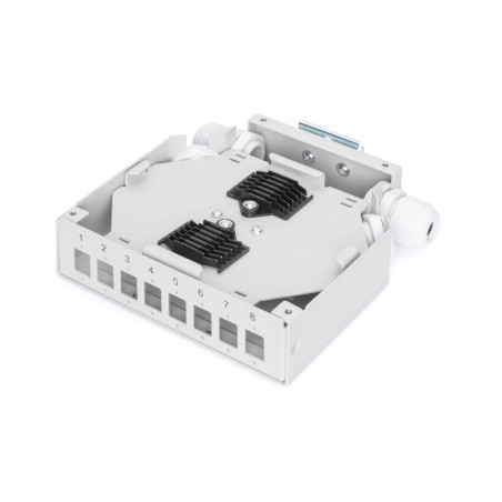 SPLICE BOX DIN RAIL PER 8 ACCOPPIATORI LC/DX