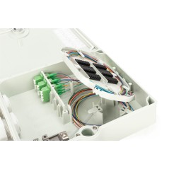 DIGITUS ALLOGGIAMENTO PER CONNESSIONE FTTH/FTTB, ASSEMBLATO, OS2, 12 FIBRE, LC/APC