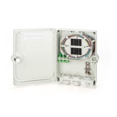 DIGITUS ALLOGGIAMENTO PER CONNESSIONE FTTH/FTTB, ASSEMBLATO, OS2, 12 FIBRE, LC/APC