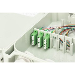 DIGITUS ALLOGGIAMENTO PER CONNESSIONE FTTH/FTTB, ASSEMBLATO, OS2, 12 FIBRE, LC/APC