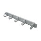 PANNELLO GUIDACAVI CON ANELLI PER ARMADI RACK 19" 1U GRIGIO