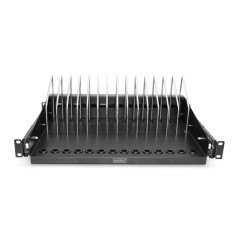 MENSOLA ESTRAIBILE PER TABLET, PORTATILI, SMARTPHONE 175X483X340 MM, NERO (RAL 9005)
