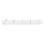 PANNELLO DI GESTIONE CAVI 1HE 5 ANELLI IN ACCIAIO 40X75 MM, GRIGIO (RAL 7035)