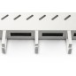 RIPIANO PER ARMADI RACK 19" CON GESTIONE CAVI PER ARMADI 800 MM COLORE GRIGIO RIPIANO PER ARMADI RACK 19" CON GESTIONE CAVI PER ARMADI 800 MM COLORE GRIGIO