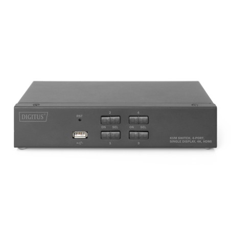 SWITCH KVM 4 PORTE 4K, 1 SCHERMO HDMI ® USB