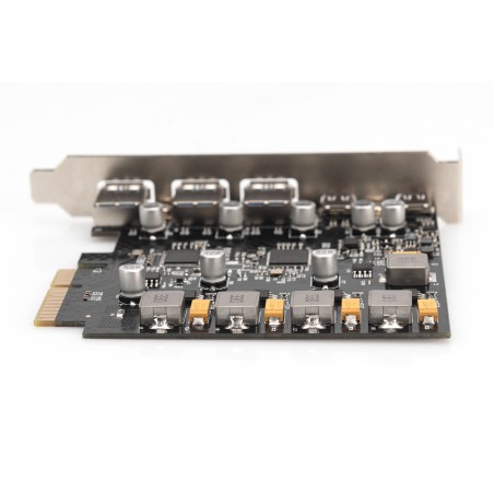DIGITUS SCHEDA PCIE 2 USB-C + 3 USB A