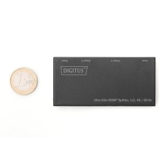 SPLITTER ULTRA SLIM HDMI, 1X2, 4K/60HZ HDR, HDCP 2.2, 18 GBPS, MICRO USB POWER