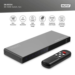 SWITCH HDMI 5X1 8K/60HZ (4:4:4), HDR, HDCP2.3
