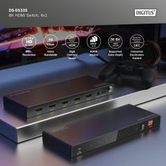 8K HDMI SWITCH, 4X1