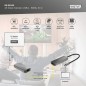 ESTENSORE VIDEO USB-C - HDMI, 4K/120HZ CAT6, 30 M