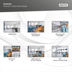 4X2 HDMI MATRIX / MULTI-VISIONE 4K/30HZ SPDIF, STEREO, RS232