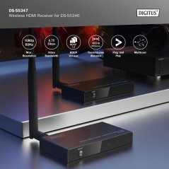 RICEVITORE PER ESTENSORE WIRELESS HDMI PER DS55346, FULL HD
