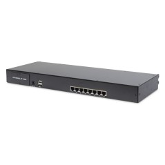 CONSOLE TFT 19" PER RACK 19 CON SWITCH KVM 8 PORTE CAT 5 TASTIERA ITALIANA