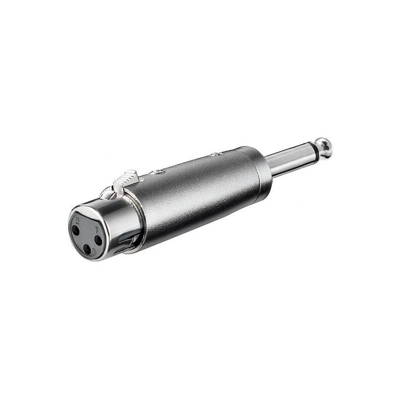 ADATTATORE XLR FEMMINA 3 POLI - 6,35MM MASCHIO