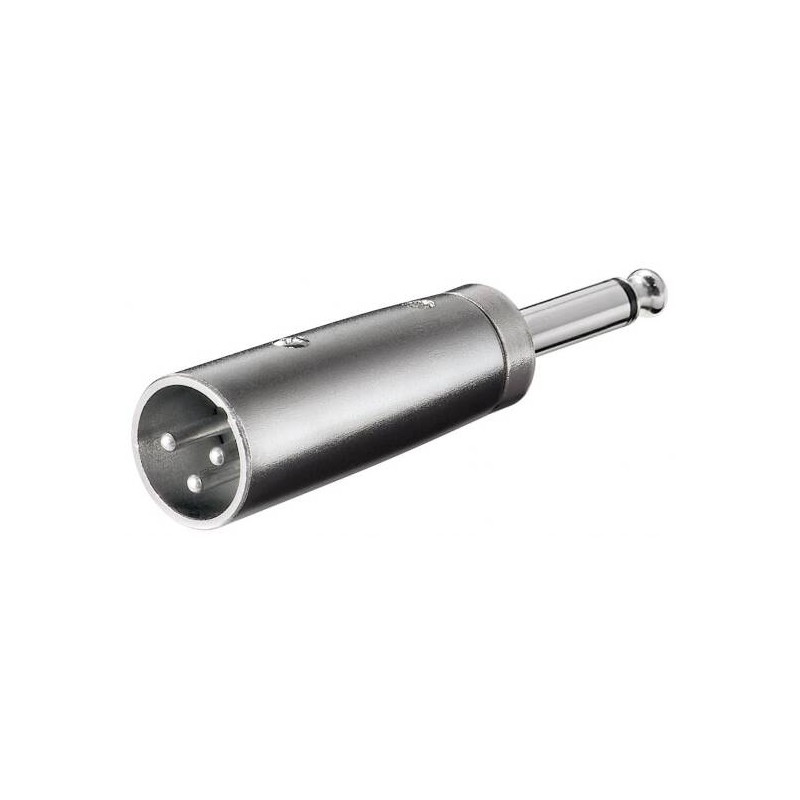 ADATTATORE XLR MASCHIO 3 POLI - 6,35MM MASCHIO