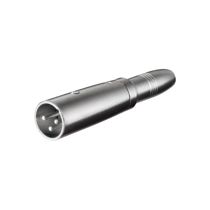 ADATTATORE XLR MASCHIO 3 POLI - 6,35MM FEMMINA