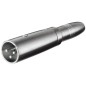 ADATTATORE XLR MASCHIO 3 POLI - 6,35MM FEMMINA