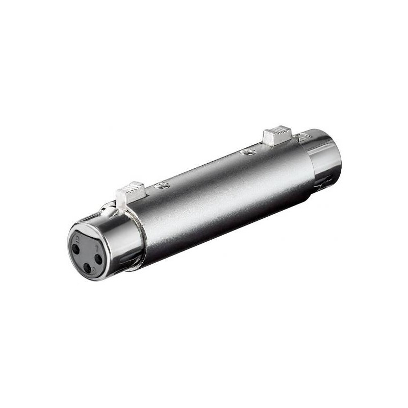 ADATTATORE XLR 3 POLI FEMMINA/FEMMINA