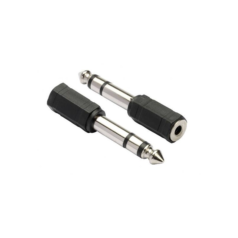 ADATTATORE AUDIO STEREO CONNETTORI 6,3MM MASCHIO A 3,5MM FEMMINA